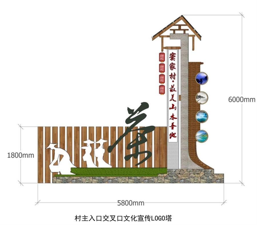 【標(biāo)識設(shè)計】美麗村居建設(shè)的亮麗風(fēng)景線(圖1)